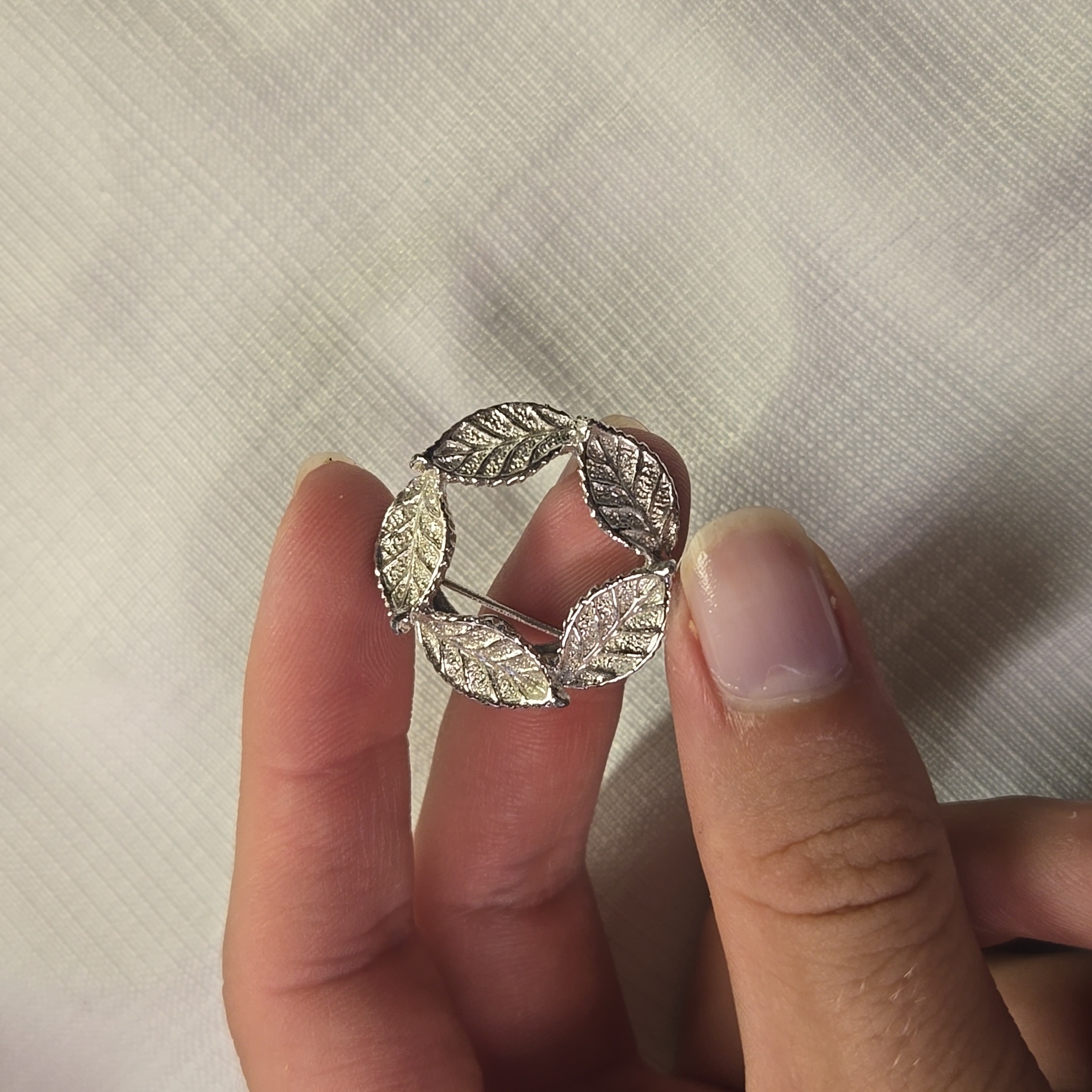 Silver Tone Brooch